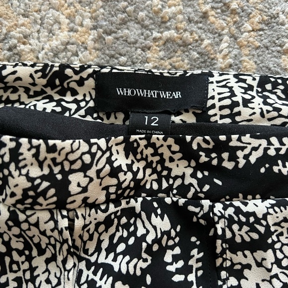 Who What Wear sz 12 fern print skirt - Picture 3 of 4